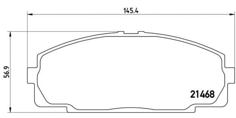 Brembo Brake Pads Front Toyota Quantum ( Set Lh&Rh) (P83092)
