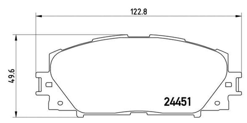 Brembo Brake Pads Front Lexus Ct /Toyota ( Set Lh&Rh) (P83106)