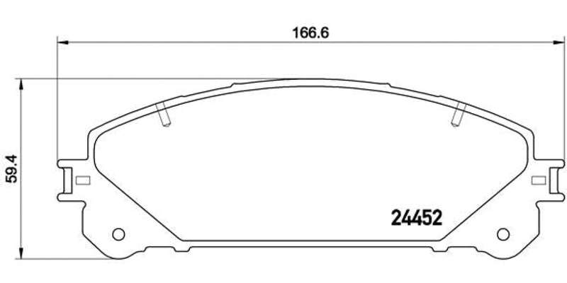 Brembo Brake Pads Front Lexus Es/Rx/Toyota ( Set Lh&Rh) (P83145)