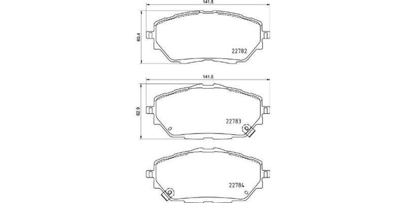 Brembo Brake Pads Front Toyota ( Set Lh&Rh) (P83171)