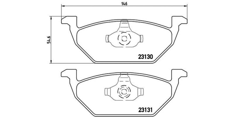 Brembo Brake Pads Front Audi A3 ( Set Lh&Rh) (P85041)