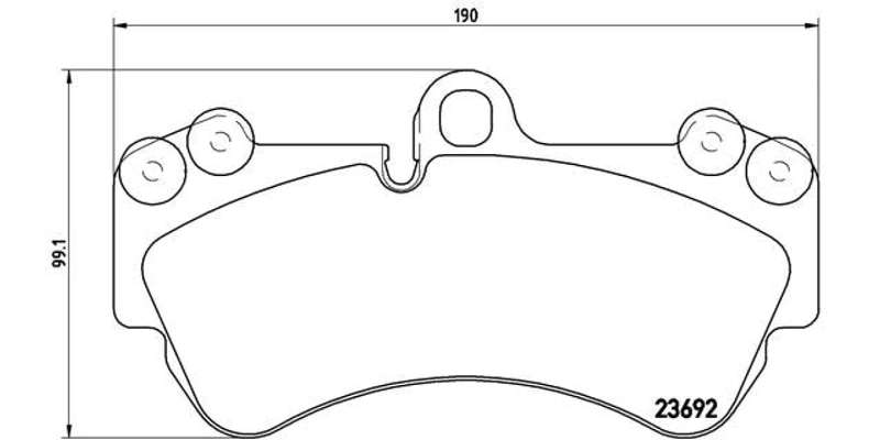 Brembo Brake Pads Front Vw Touareg ( Set Lh&Rh) (P85069)