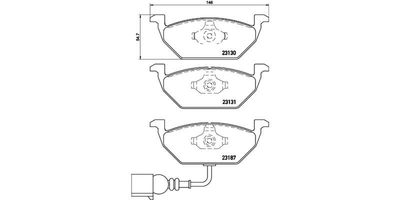 Brembo Brake Pads Front Vw Polo ( Set Lh&Rh) (P85072)