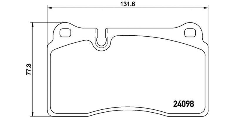 Brembo Brake Pads Front Vw Touareg ( Set Lh&Rh) (P85110)