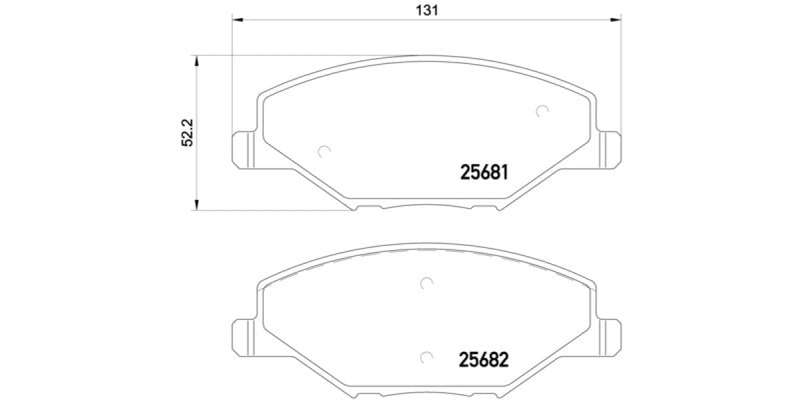 Brembo Brake Pads Front Vw Polo ( Set Lh&Rh) (P85121)