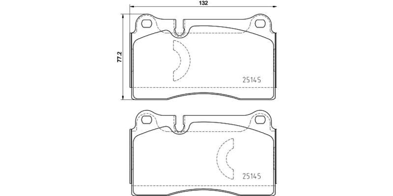 Brembo Brake Pads Front Audi ( Set Lh&Rh) (P85159)