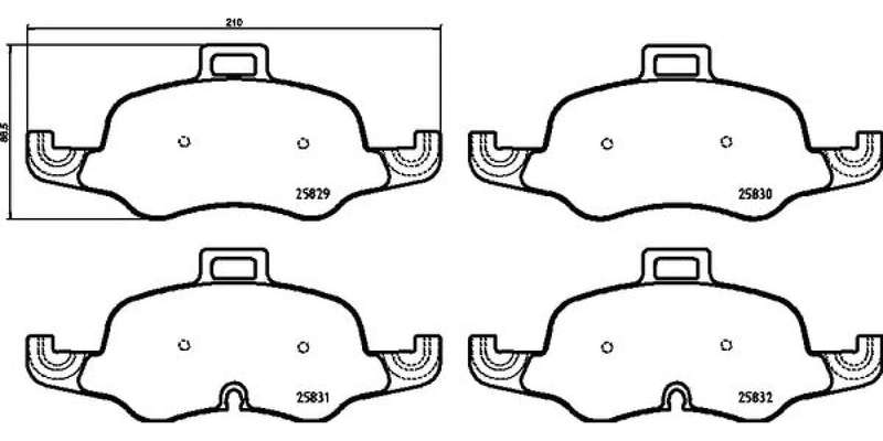Brembo Brake Pads Front Audi Tt Fv ( Set Lh&Rh) (P85160X)