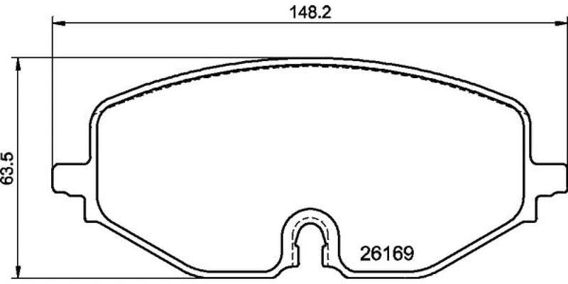 Brembo Brake Pads Front Vw ( Set Lh&Rh) (P85182)