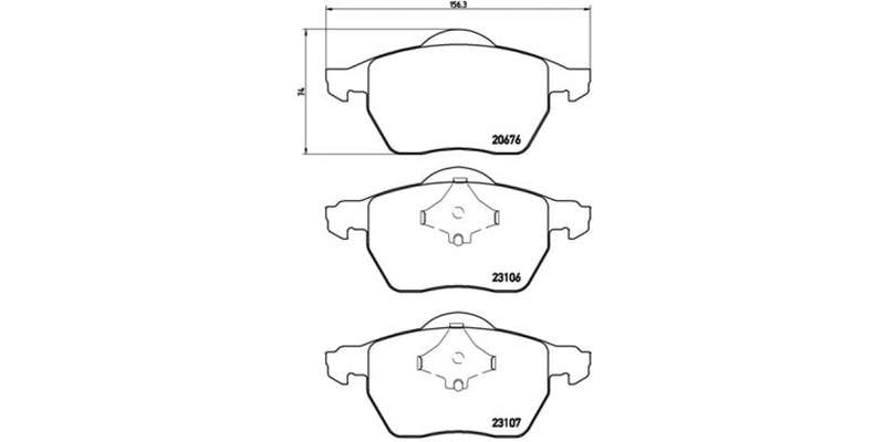 Brembo Brake Pads Front Volvo V70/C70 S70 ( Set Lh&Rh) (P86015)