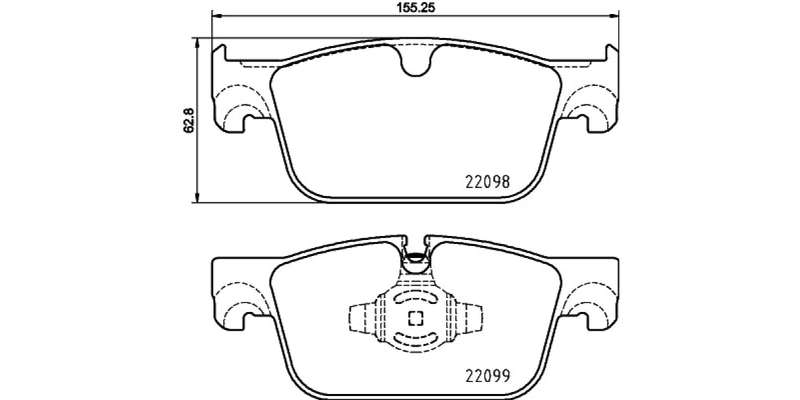 Brembo Brake Pads Front Suzuki/Volvo ( Set Lh&Rh) (P86028)