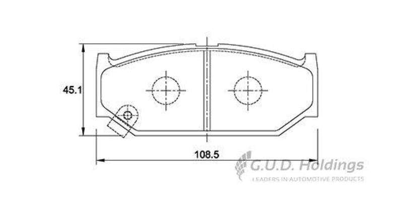 Brake Pads Front Suzuki Splash (14 ) Swift (08 ) Dzire (18 ) (SAFELINE D3752S) (SET LH & RH Wheel)
