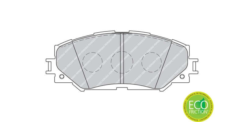 Brake Pads Front Toyota Auris Aurisx (07 15) Rav 4 [3] (06 13) Yaris (11 18>) (FERODO FDB1891) (S...