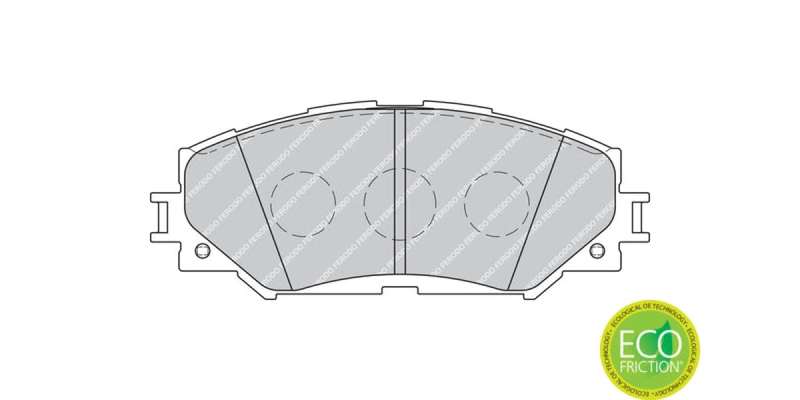 Brake Pads Front Toyota Auris Aurisx (07 15) Rav 4 [3] (06 13) Yaris (11 18>) (FERODO FDB1891) (S...