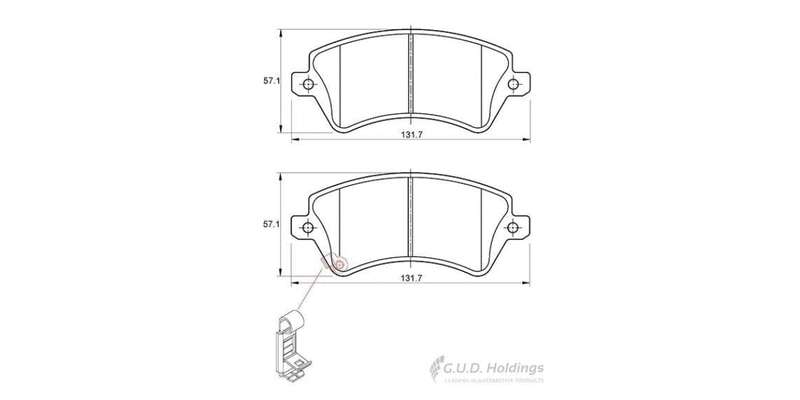 Brake Pads Front Toyota Corolla (02 07) Runx (03 07) (SAFELINE D3373S) (SET LH & RH Wheel)