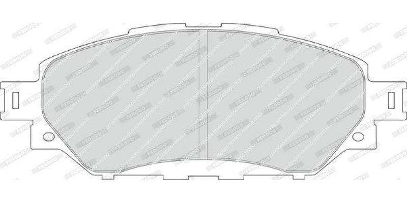 Brake Pads Front Toyota Hilux 2,0,2,4,2,8,2,8 Vvt I (2005 2016) (FERODO FDB4936) (SET LH & RH Wheel)