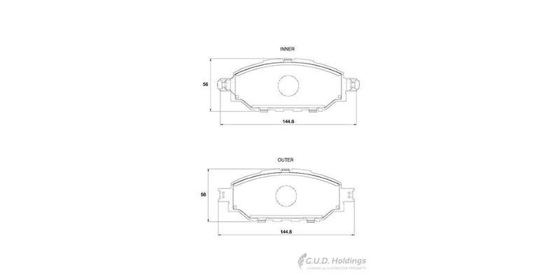 Brake Pads Front Front Toyota Hilux 2,0,2,4,2,8,2,8 Vvt I (2005 2016) (SAFELINE D4157S) (SET LH &...