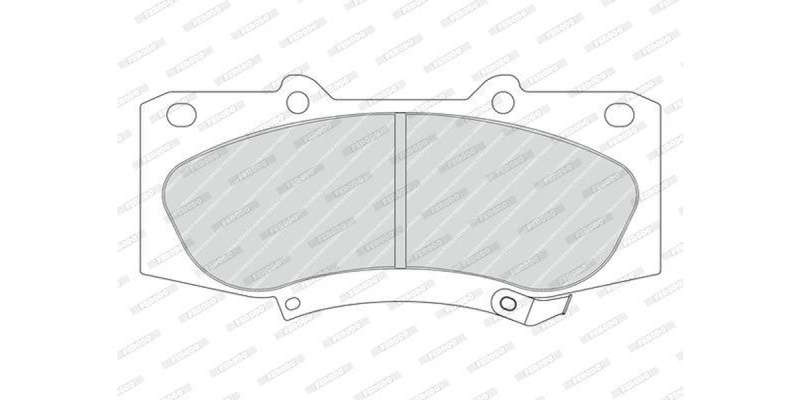 Brake Pads Front Toyota Hilux D4d Vvti (05 16) (FERODO FDB4334) (SET LH & RH Wheel)