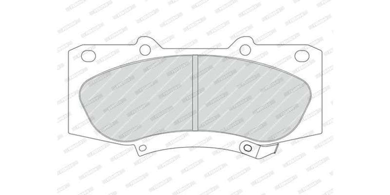 Brake Pads Front Toyota Hilux D4d Vvti (05 16) (FERODO FDB4334) (SET LH & RH Wheel)