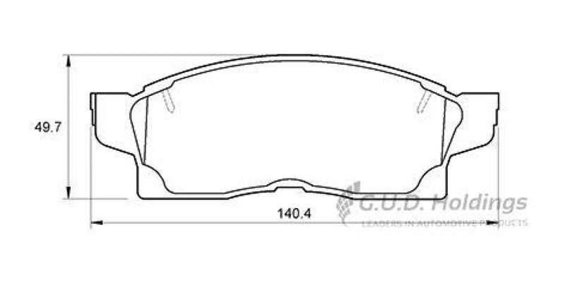 Brake Pads Front Toyota Mr2 (SAFELINE D3040S) (SET LH & RH Wheel)