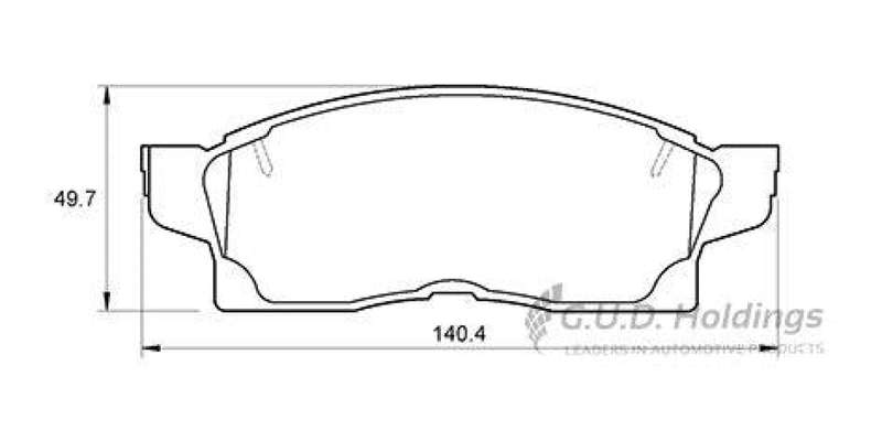Brake Pads Front Toyota Mr2 (SAFELINE D3040S) (SET LH & RH Wheel)