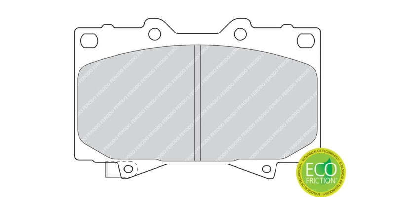 Brake Pads Front Toyota Prado 4.0 (10 ) Landcruiser (98 ) Fj Cruiser (11 ) (FERODO FDB1456) (SET ...