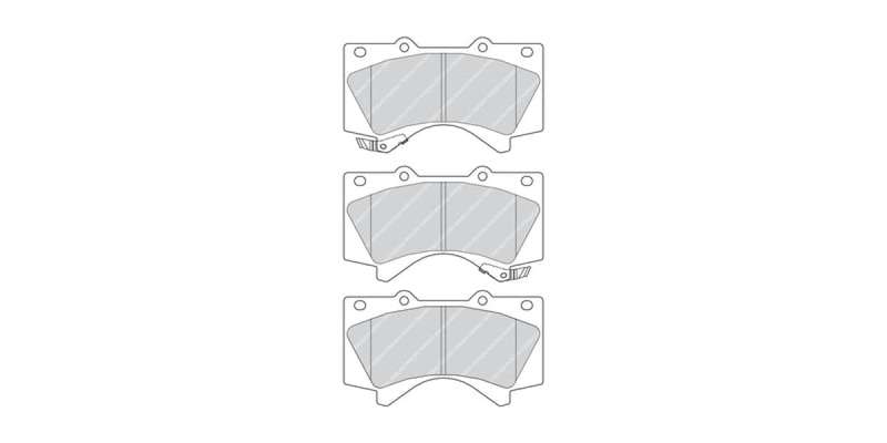 Brake Pads Front Toyota Prado D4D (10 ) Landcruiser 70,76,79,200 (07 ) (FERODO FDB4229) (SET LH &...