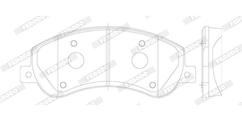 Brake Pads Front Vw Amarok 2.0Tsi 2.0Tdi Bitdi 3.0Tdi (2010 ) (FERODO Front VentedR1928) (SET LH ...