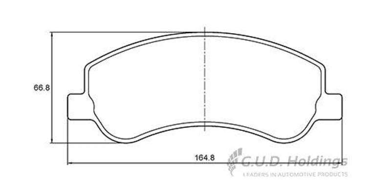 Brake Pads Front Vw Amarok 2.0Tsi 2.0Tdi Bitdi 3.0Tdi (2010 ) (SAFELINE D3789S) (SET LH & RH Wheel)