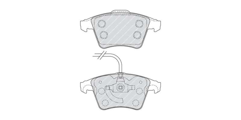 Brake Pads Front Vw Kmobi T5 (10 ) T6 (16 ) Transporter (05 ) (FERODO Front VentedR1642) (SET LH ...