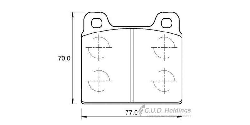 Brake Pads Front Vw Kombi 1975 1994 (SAFELINE D195S) (SET LH & RH Wheel)