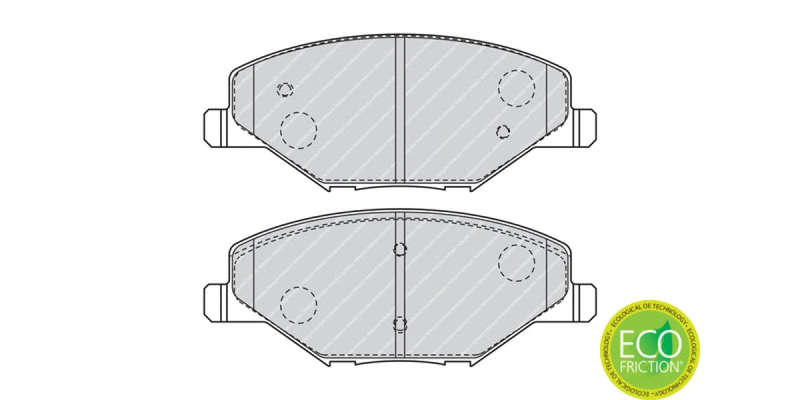 Brake Pads Front Vw Polo New (18 ) Crosspolo (10 ) Polo (10 ) Vivo (10 ) (FERODO FDB4590) (SET LH...