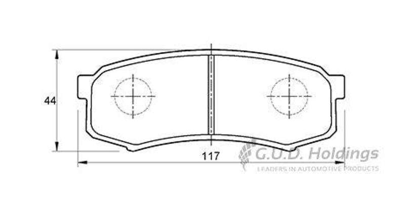 Brake Pads Fr Rr Toyota Fortuner Gd 6 16 Prado 97 10, Fj Cruiser 11 (SAFELINE D3073S) (SET LH & R...