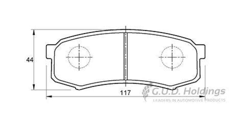 Brake Pads Fr Rr Toyota Fortuner Gd 6 16 Prado 97 10, Fj Cruiser 11 (SAFELINE D3073S) (SET LH & R...