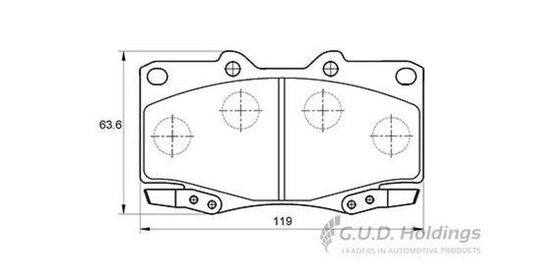 Brake Pads Fr Rr Toyota Hilux Vvti D4D (05 16) Landcruiser (09 12) (SAFELINE D3523S) (SET LH & RH...