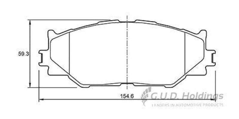Brake Pads Lexus Gs300 450 Is250 350 Toyota Mk X (SET)  (D3754S)