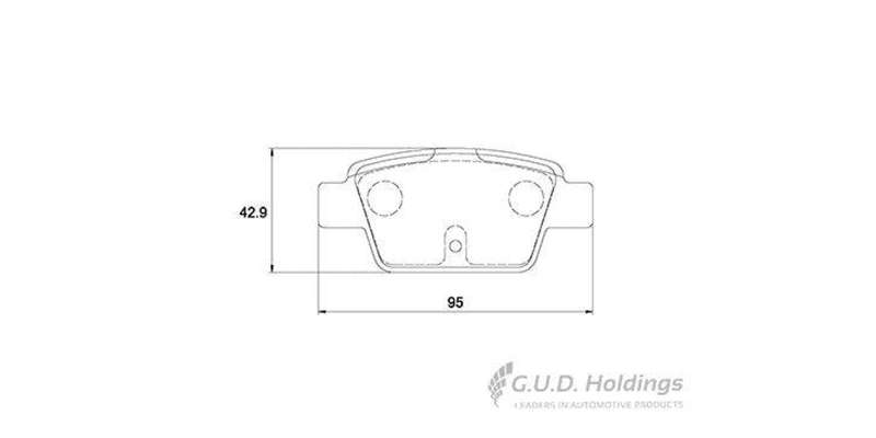 Brake Pads Rear Alfa Mito 1.4Tbi (09 ) Fiat Bravo (07 ) Mutlipla (03 ) Stilo (03 ) Mahindra Xuv50...