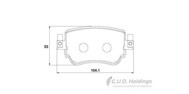Brake Pads Rear Audi A1 1.0 (15 ) Q3 (14 ) S1 (14 18) Vw Caddy (15 ) (SAFELINE D4137S) (SET LH & ...
