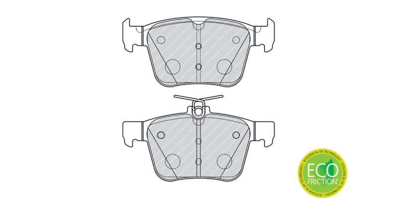 Brake Pads Rear Audi A3 (13 ) S3 (14 ) Tt (14 ) Golf 7 (13 ) Tiguan (16 ) (FERODO FDB4697) (SET L...