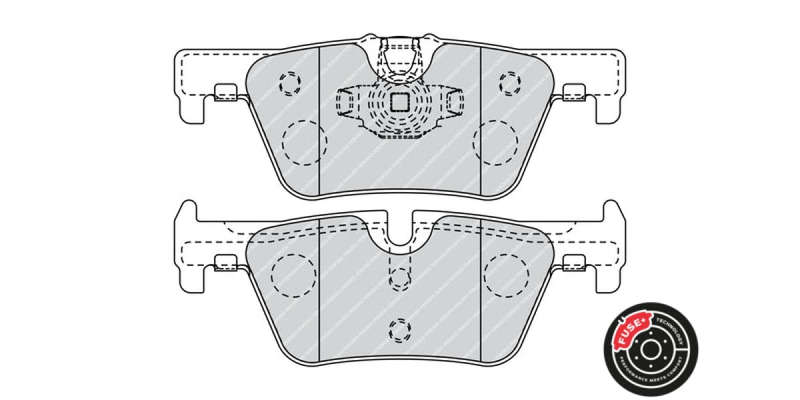 Brake Pads Rear Bmw 1,2,3,4 Series [F20 F21 F22 F30 F32] (11 ) (FERODO FDB4670) (SET LH & RH Wheel)