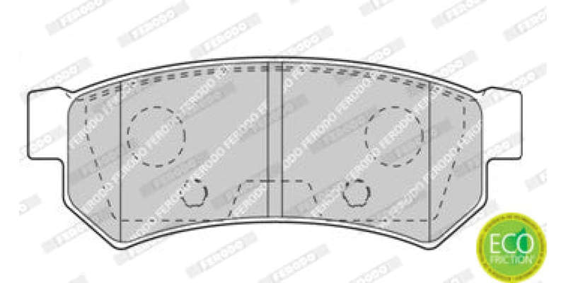 Brake Pads Rear Chev Optra 1.6,1.8 (03 11) (FERODO FDB4295) (SET LH & RH Wheel)