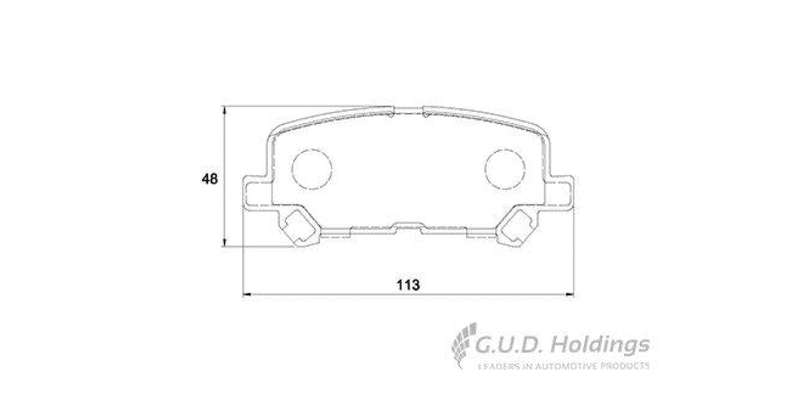 Brake Pads Rear Chev Trailblazer (2012 ) Isuzu Mu X 4X2,4X4 (18 ) Toyota Quantum 2.8Gl (19 ) (SAF...