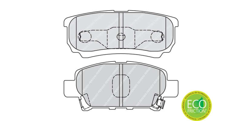 Brake Pads Rear Chrysler Sebring (07 11) Dodge Caliber (06 ) Jeep Compass (07 ) Patriot (07 ) Mit...