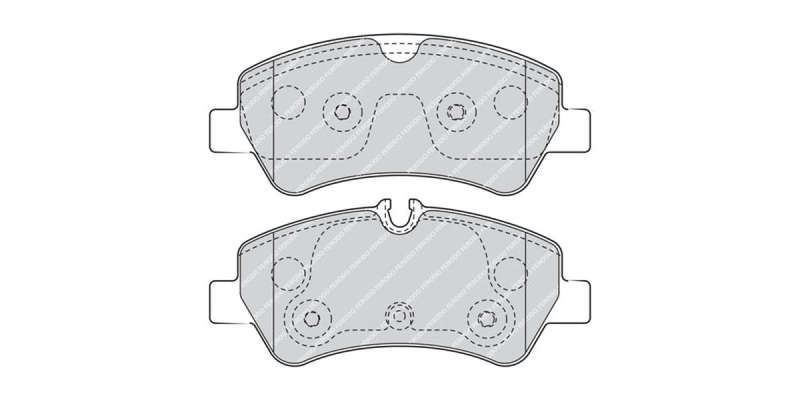 Brake Pads Rear Ford Tourneo (13 ) Transit (12 ) (FERODO Front VentedR4398) (SET LH & RH Wheel)