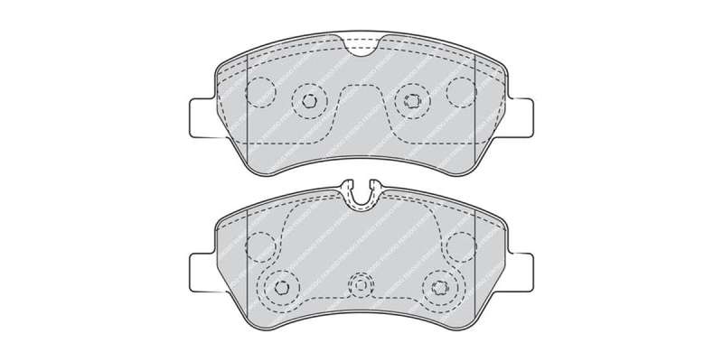 Brake Pads Rear Ford Tourneo (13 ) Transit (12 ) (FERODO Front VentedR4398) (SET LH & RH Wheel)