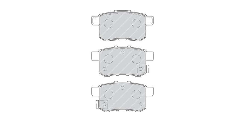 Brake Pads Rear Honda Accord [Viii] (08 14) (FERODO FDB4198) (SET LH & RH Wheel)
