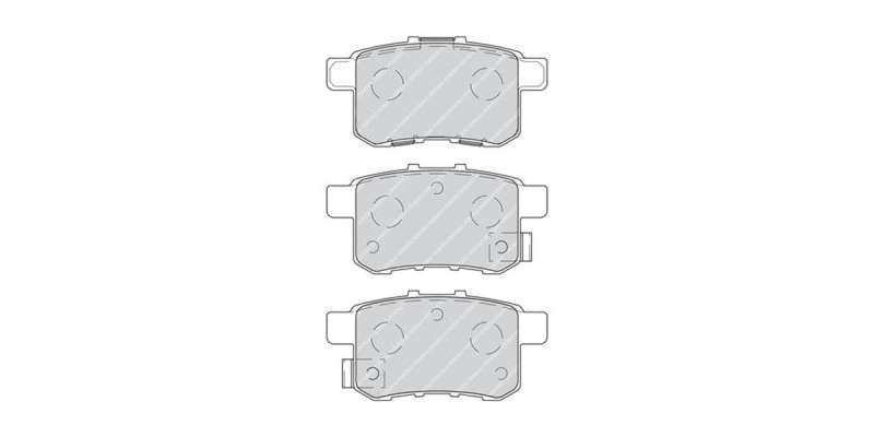 Brake Pads Rear Honda Accord [Viii] (08 14) (FERODO FDB4198) (SET LH & RH Wheel)