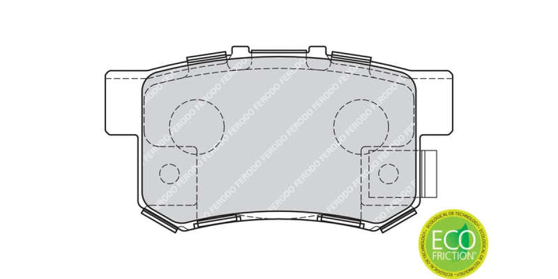 Brake Pads Rear Honda Civic (06 12) Cr 0V (02 06) Front V (05 09) Odyssey (96 ) (FERODO FDB1679) ...