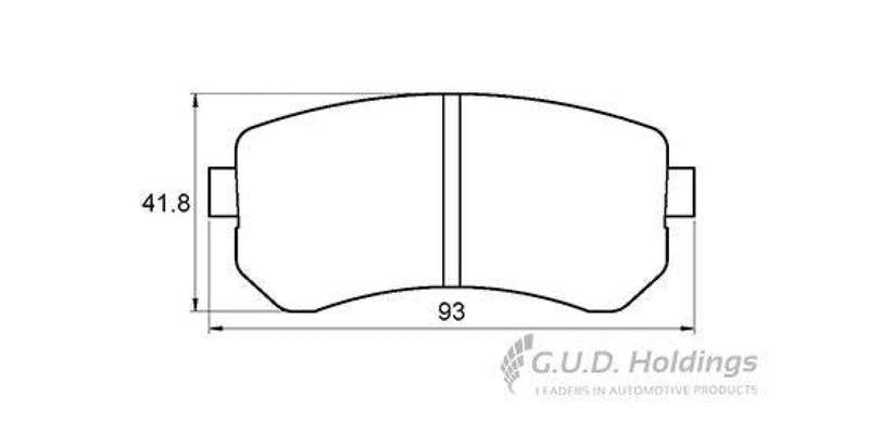 Brake Pads Rear Hyundai Accent,I20,I30,Kia Cerato,Proceed,Sportage (SAFELINE D3792S) (SET LH & RH...