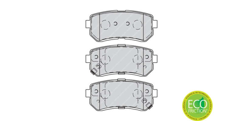 Brake Pads Rear Hyundai I10 (09 ) Yhundai Ix35 (10 ) Tucson [2] (15 ) (FERODO FDB4235) (SET LH & ...