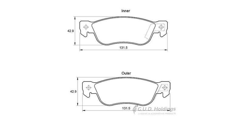 Brake Pads Rear Isuzu Trooper (Vd1) 93 01 (SAFELINE D3049S) (SET LH & RH Wheel)
